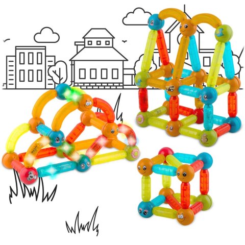 Klocki magnetyczne z podświetleniem RK-767 Ricokids Klocki magnetyczne z podświetleniem RK-767 Ricokids