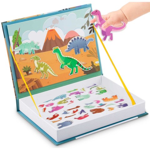 KSIĄŻKA MAGNETYCZNA PUZZLE DINOZAURY RK-770