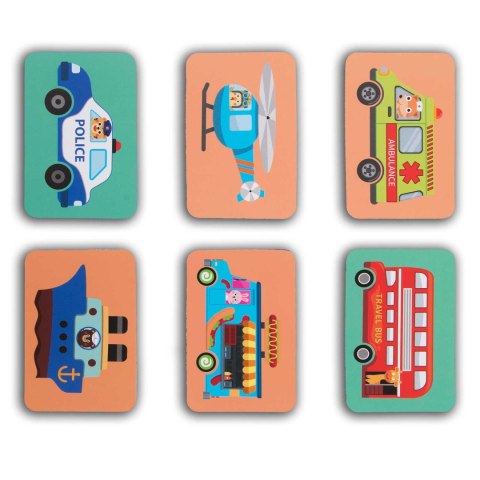 Książka magnetyczna puzzle Pojazdy RK-770 Książka magnetyczna puzzle Pojazdy RK-770