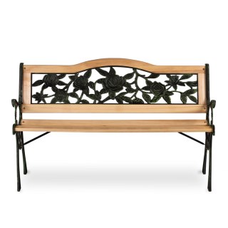 ŁAWKA PARKOWA Z OPARCIEM 123,5 X 74 X 48 CM GARDI ROSE SOFOTEL