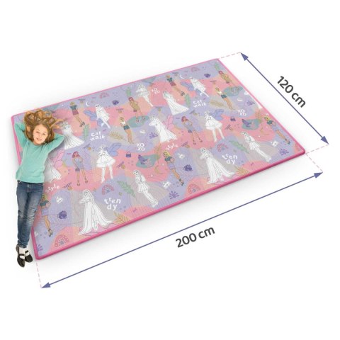 MATA PIANKOWA DO KOLOROWANIA ZWIJANA 200 X 120 X 0,3 CM RICOKIDS RK-343
