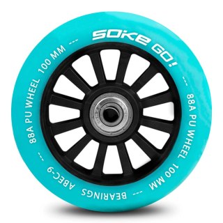 KÓŁKA DO HULAJNOGI 100 MM TURKUSOWE 2 SZT.