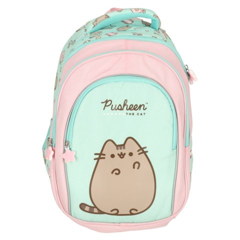Plecak szkolny młodzieżowy 4-komorowy Pusheen Mint 16 cali