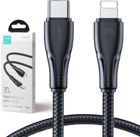 KABEL USB-C / Lightning Joyroom S-CL020A11 120cm 20W W OPLOCIE CZARNY