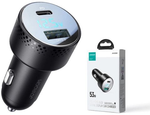 ŁADOWARKA SAMOCHODOWA Joyroom JR-CCD01 53W 3.0A PD 3.0 QC 3.0 1x USB-A 1x USB-C ŁADOWARKA SAMOCHODOWA Joyroom JR-CCD01 53W 3.0A PD 3.0 QC 3.0 1x USB-A 1x USB-C