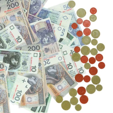 Pieniądze do nauki i zabawy Złotówki bilon i banknoty 5+ MULTIGRA Pieniądze do nauki i zabawy Złotówki bilon i banknoty 5+ MULTIGRA