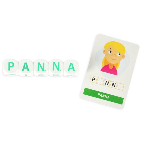 Zabawka edukacyjna montessori Kostka po kostce pisanie 4 kostki 5+ MULITGRA Zabawka edukacyjna montessori Kostka po kostce pisanie 4 kostki 5+ MULITGRA