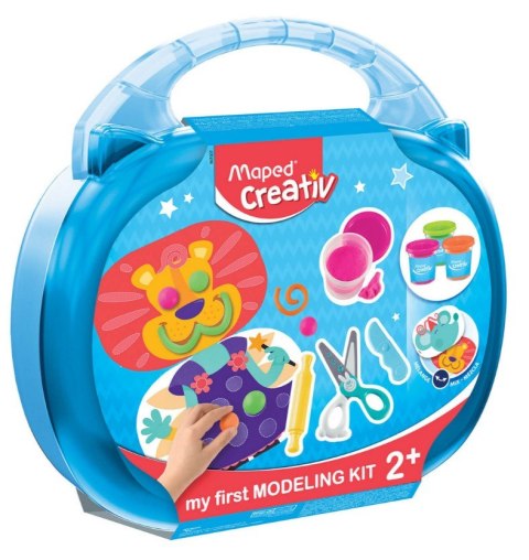Lew z masy plastycznej w walizce zestaw dla dzieci Creativ Maped Lew z masy plastycznej w walizce zestaw dla dzieci Creativ Maped