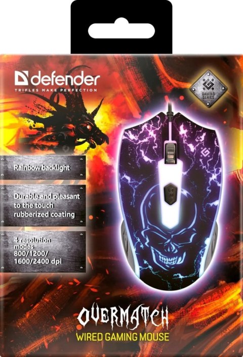 MYSZ DEFENDER GM-069 OVERMATCH OPTIC 2400dpi 4P MYSZ DEFENDER GM-069 OVERMATCH OPTIC 2400dpi 4P