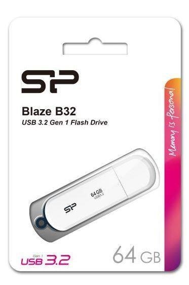 Pendrive Silicon Power Blaze B03 64GB USB 3.2 White Pendrive Silicon Power Blaze B03 64GB USB 3.2 White