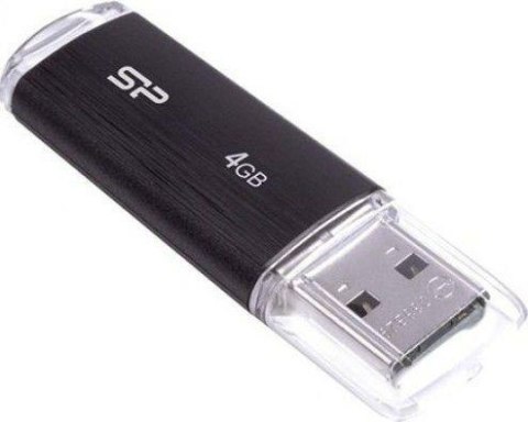 Pendrive Silicon Power ULTIMA U02 4GB 2.0 black plastic Pendrive Silicon Power ULTIMA U02 4GB 2.0 black plastic
