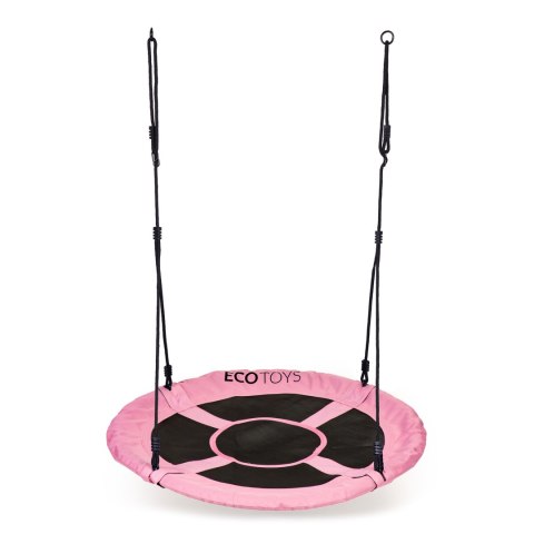Huśtawka ogrodowa bocianie gniazdo 100cm różowa ECOTOYS Huśtawka ogrodowa bocianie gniazdo 100cm różowa ECOTOYS