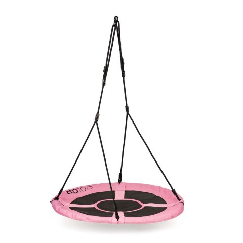 Huśtawka ogrodowa bocianie gniazdo 100cm różowa ECOTOYS Huśtawka ogrodowa bocianie gniazdo 100cm różowa ECOTOYS