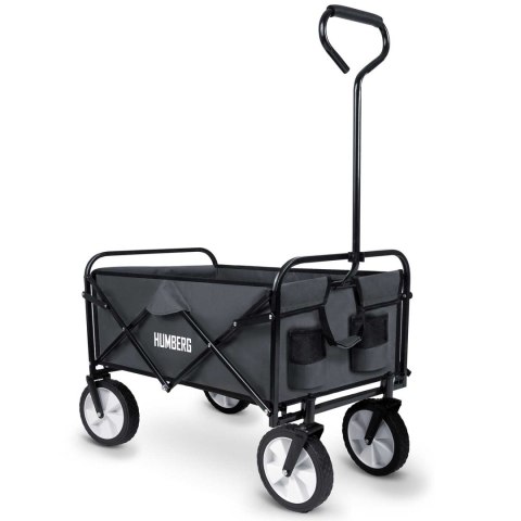 WÓZEK TRANSPORTOWY, SKŁADANY 80L HUMBERG HM-511 - CIEMNO SZARY