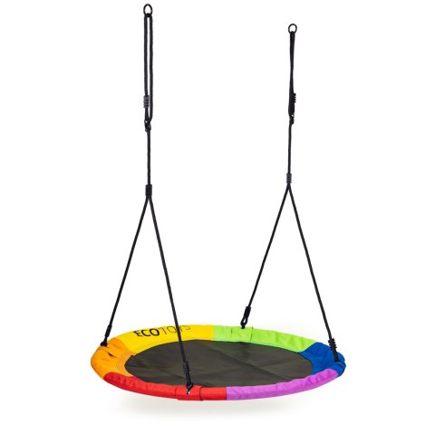 Huśtawka ogrodowa bocianie gniazdo 100cm kolorowa ECOTOYS Huśtawka ogrodowa bocianie gniazdo 100cm kolorowa ECOTOYS