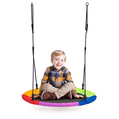 Huśtawka ogrodowa bocianie gniazdo 100cm kolorowa ECOTOYS Huśtawka ogrodowa bocianie gniazdo 100cm kolorowa ECOTOYS