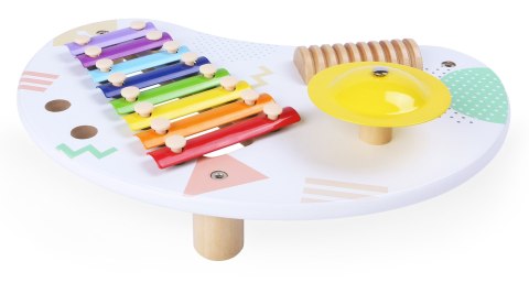 STOLIK Z INSTRUMENTAMI STÓŁ MUZYCZNY CYMBAŁKI +18M ECOTOYS