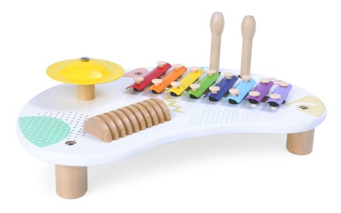 STOLIK Z INSTRUMENTAMI STÓŁ MUZYCZNY CYMBAŁKI +18M ECOTOYS