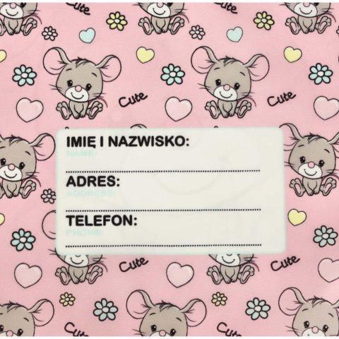 Worek na buty obuwie wf dla dzieci myszka różowy Worek na buty obuwie wf dla dzieci myszka różowy
