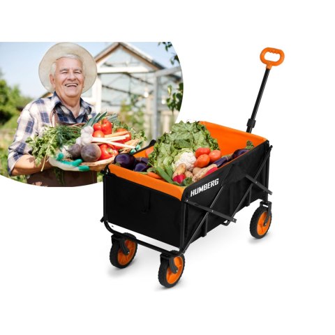 Wózek transportowy, składany 100l Humberg HM-513 do ogrodu do zabawy