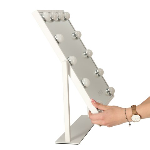 Lusterko do makijażu LED z żarówkami USB 30x40cm Lusterko do makijażu LED z żarówkami USB 30x40cm