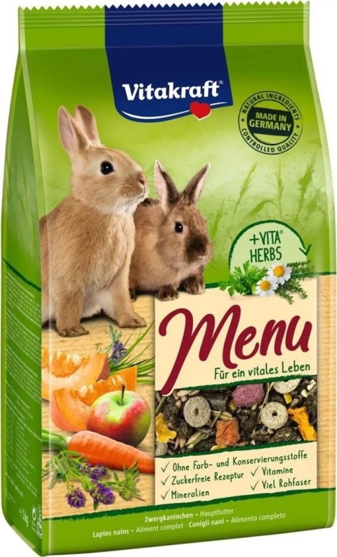VITAKRAFT MENU VITAL karma dla królika 3kg VITAKRAFT MENU VITAL karma dla królika 3kg