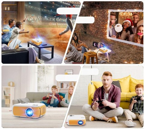 Mini projektor Zenwire A10 LED Full HD 1080p USB 1800lm Mini projektor Zenwire A10 LED Full HD 1080p USB 1800lm