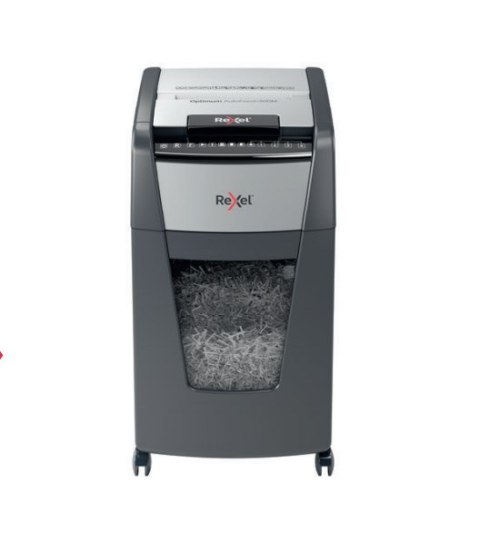 Niszczarka Rexel Optimum AutoFeed+ 300X, (P-4), 300 kartek, 60 l kosz