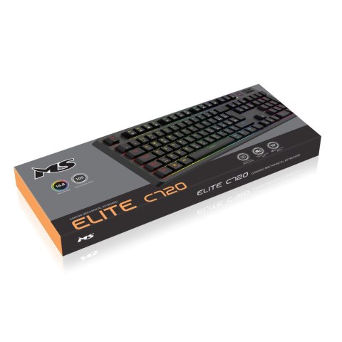 KLAWIATURA MS ELITE C720 RGB MECHANICZNA GAMING US LAYOUT KLAWIATURA MS ELITE C720 RGB MECHANICZNA GAMING US LAYOUT