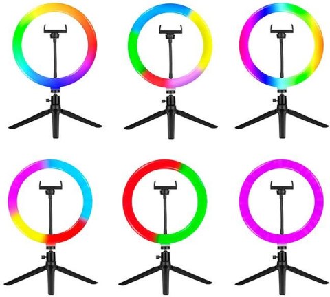 Lampa Tracer RGB Ring ze statywem Lampa Tracer RGB Ring ze statywem