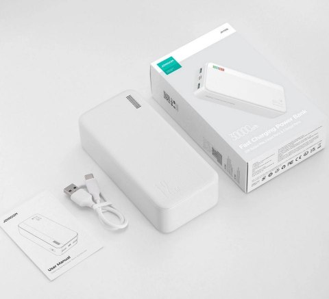 Powerbank Joyroom Dazzling Series JR-T018 30000mAh 12W 2.4A 2x USB-A biały Powerbank Joyroom Dazzling Series JR-T018 30000mAh 12W 2.4A 2x USB-A biały