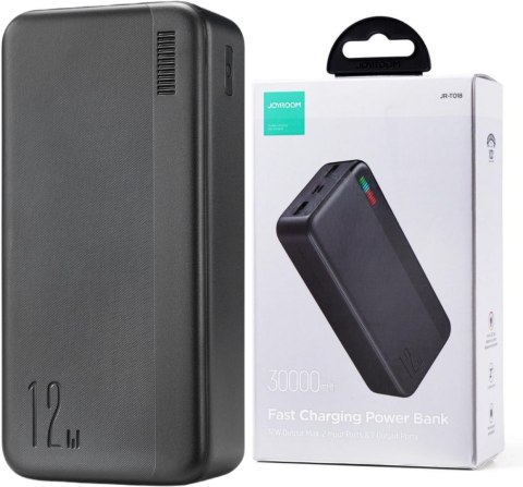 Powerbank Joyroom Dazzling Series JR-T018 30000mAh 12W 2.4A 2x USB-A czarny Powerbank Joyroom Dazzling Series JR-T018 30000mAh 12W 2.4A 2x USB-A czarny