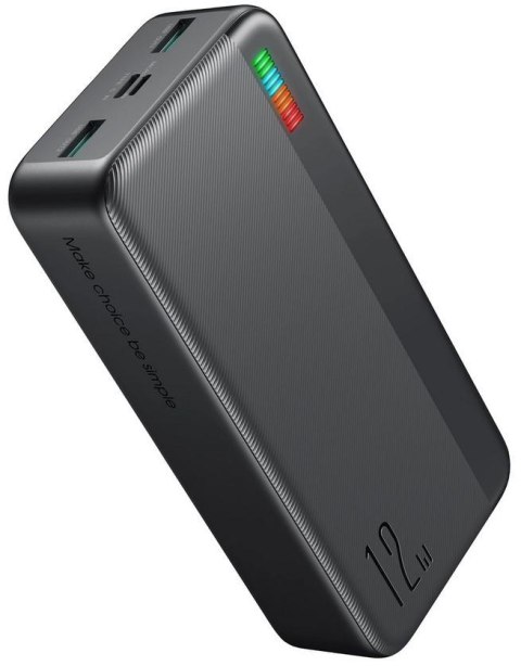 Powerbank Joyroom Dazzling Series JR-T018 30000mAh 12W 2.4A 2x USB-A czarny Powerbank Joyroom Dazzling Series JR-T018 30000mAh 12W 2.4A 2x USB-A czarny
