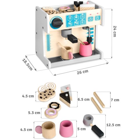 CUKIERNIA Z EKSPRESEM DO KAWY RICOKIDS 785101 BIAŁA