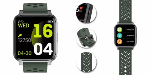 SMARTWATCH RUBICON RNCE58 DARK GREEN SMARTWATCH RUBICON RNCE58 DARK GREEN