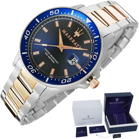 Zegarek Męski Maserati Sfida R8853140003 + BOX Zegarek Męski Maserati Sfida R8853140003 + BOX