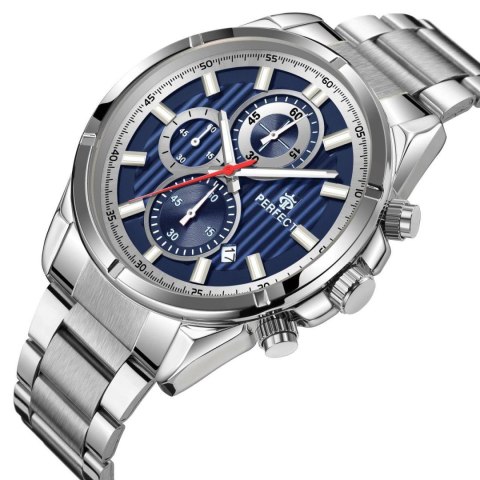 Zegarek Męski Perfect Chronograf CH03M-03 + Box Zegarek Męski Perfect Chronograf CH03M-03 + Box