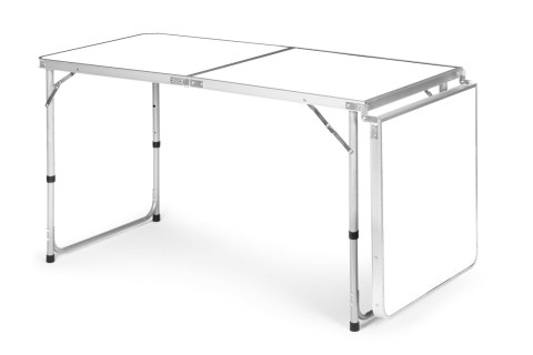 Stolik turystyczny stół składany kemping biały blat 180 x 60 cm Stolik turystyczny stół składany kemping biały blat 180 x 60 cm