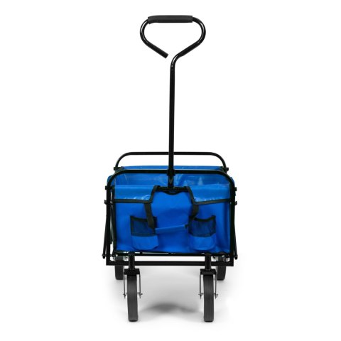 Wózek transportowy składany duży wózek ogrodowy plażowy 70kg niebieski