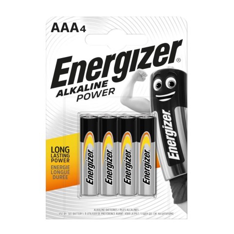 Bateria alkaliczna Energizer Alkaline Power AAA / LR03 - 4 sztuki (blister) Bateria alkaliczna Energizer Alkaline Power AAA / LR03 - 4 sztuki (blister)