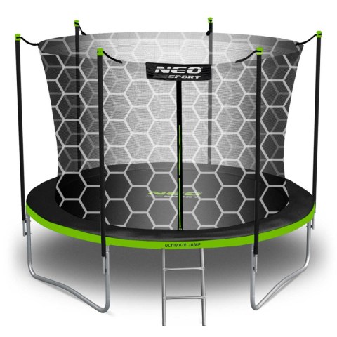 TRAMPOLINA OGRODOWA 10FT/312CM Z SIATKĄ WEWNĘTRZNĄ I DRABINKĄ NEO-SPORT