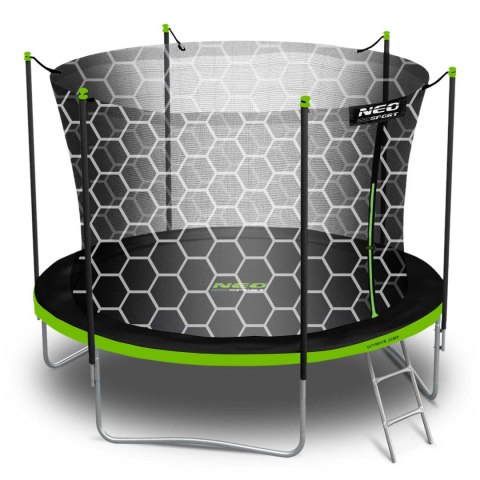 TRAMPOLINA OGRODOWA 10FT/312CM Z SIATKĄ WEWNĘTRZNĄ I DRABINKĄ NEO-SPORT