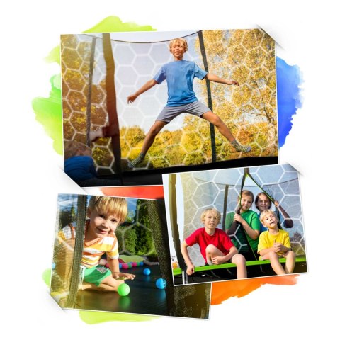 TRAMPOLINA OGRODOWA 10FT/312CM Z SIATKĄ WEWNĘTRZNĄ I DRABINKĄ NEO-SPORT