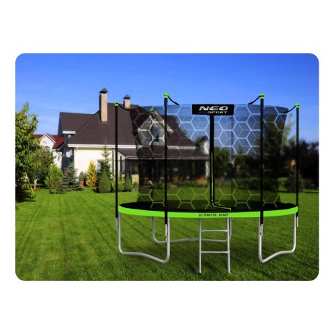 TRAMPOLINA OGRODOWA 10FT/312CM Z SIATKĄ WEWNĘTRZNĄ I DRABINKĄ NEO-SPORT