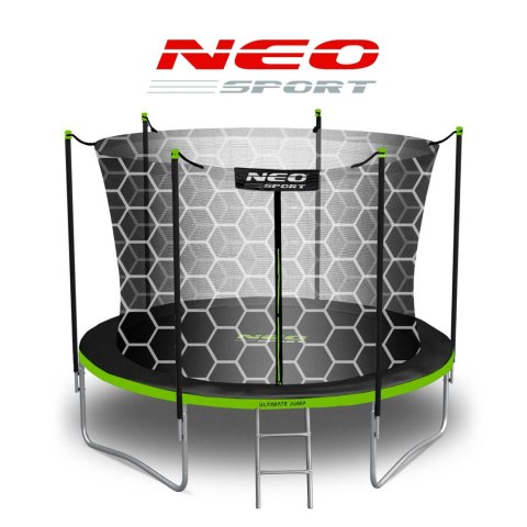 TRAMPOLINA OGRODOWA 10FT/312CM Z SIATKĄ WEWNĘTRZNĄ I DRABINKĄ NEO-SPORT