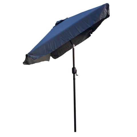 Prostokątny duży parasol ogrodowy skośny łamany z korbą szary 200 x 140 cm Prostokątny duży parasol ogrodowy skośny łamany z korbą szary 200 x 140 cm