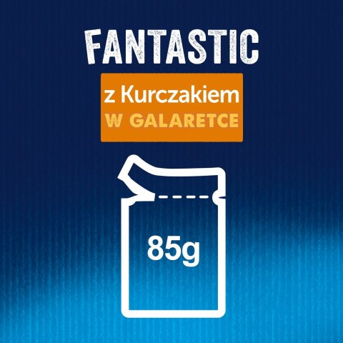 PURINA Felix Fantastic: kurczak - mokra karma dla kota - 85g PURINA Felix Fantastic: kurczak - mokra karma dla kota - 85g