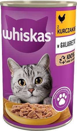 WHISKAS Adult puszka kurczak galaretka 400g WHISKAS Adult puszka kurczak galaretka 400g