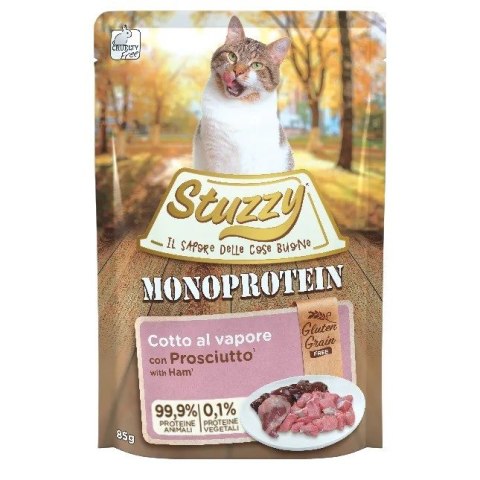 STUZZY dla kotów Monoprotein Szynkowe dla Dorosłych 85g STUZZY dla kotów Monoprotein Szynkowe dla Dorosłych 85g