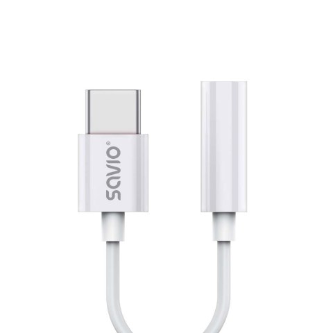 SAVIO ADAPTER USB-C - MINI JACK 3,5 MM (F) AK-51 SAVIO ADAPTER USB-C - MINI JACK 3,5 MM (F) AK-51